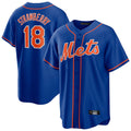 Arlishia NY.Mets #18 Darryl Strawberry Player Royal Home Game Stitched Jerseys