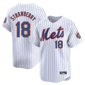Arlishia NY.Mets #18 Darryl Strawberry Player White Home Limited Stitched Jerseys