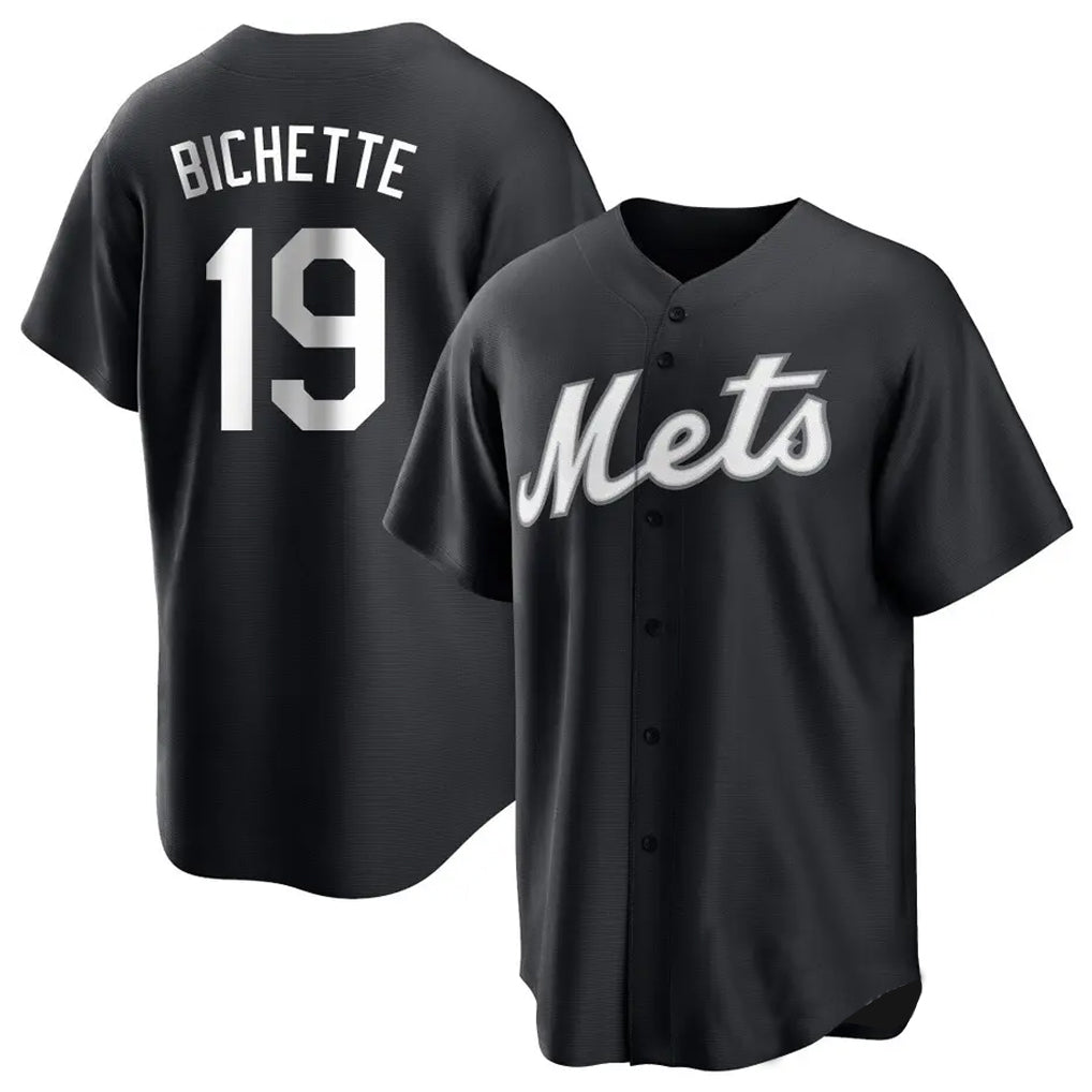 Arlishia NY.Mets #19 Bo Bichette Player Black Home Game Stitched Jerseys