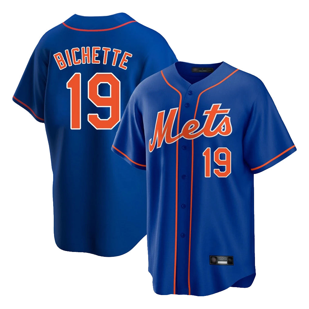 Arlishia NY.Mets #19 Bo Bichette Player Royal Home Game Stitched Jerseys