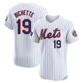 Arlishia NY.Mets #19 Bo Bichette Player White Home Limited Elite Stitched Jerseys