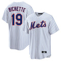 Arlishia NY.Mets #19 Bo Bichette Player White Home Replica Stitched Jerseys