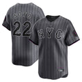 Arlishia NY.Mets #22 Juan Soto Player Gray City Connect Limited Stitched Jerseys