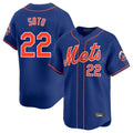 Arlishia NY.Mets #22 Juan Soto Player Royal Home Limited Stitched Jerseys