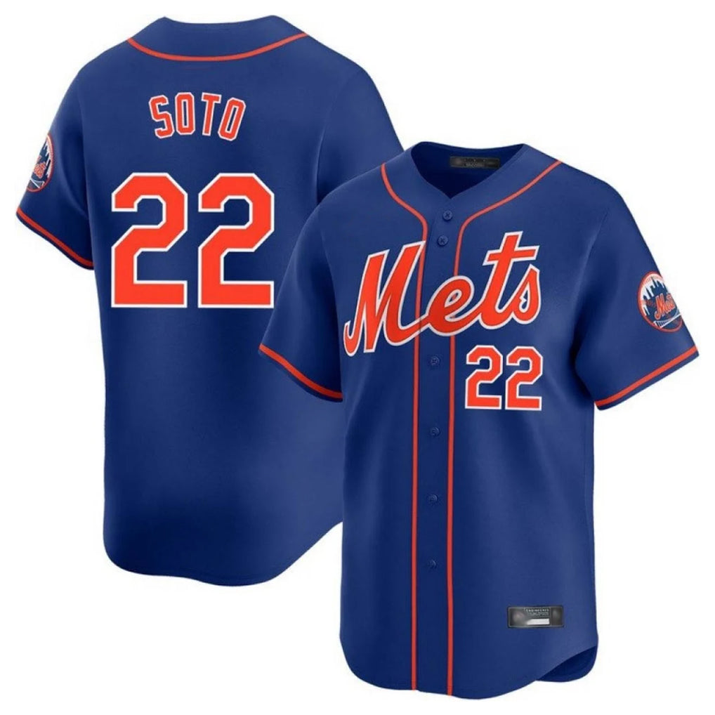 Arlishia NY.Mets #22 Juan Soto Player Royal Home Limited Stitched Jerseys