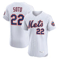 Arlishia NY.Mets #22 Juan Soto Player White Home Limited Elite Stitched Jerseys