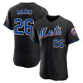 Arlishia NY.Mets #26 Nolan McLean Player Black Replica Home Limited Elite Stitched Jerseys