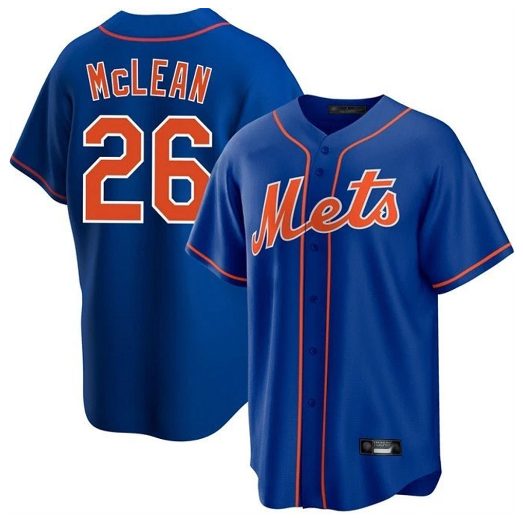 Arlishia NY.Mets #26 Nolan McLean Player Royal Home Game Stitched Jerseys