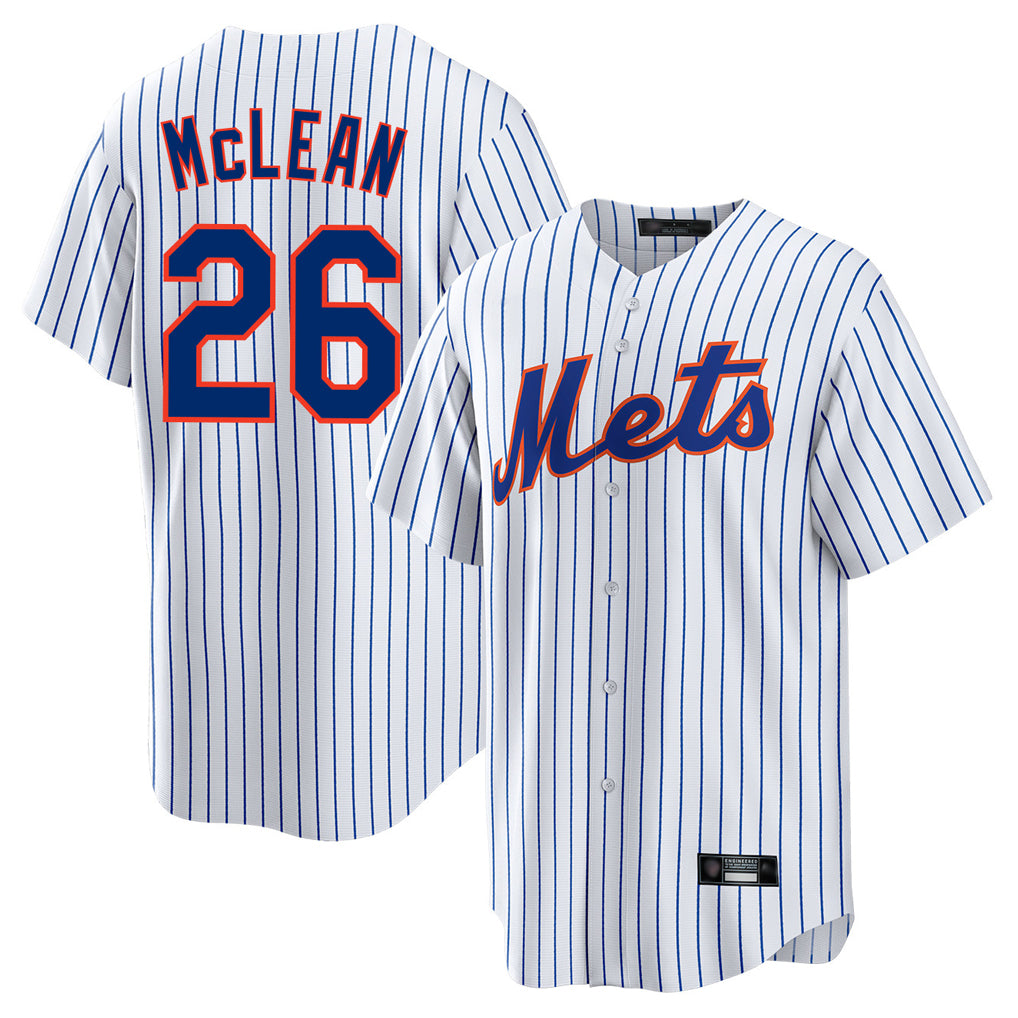 Arlishia NY.Mets #26 Nolan McLean Player White Home Game Stitched Jerseys