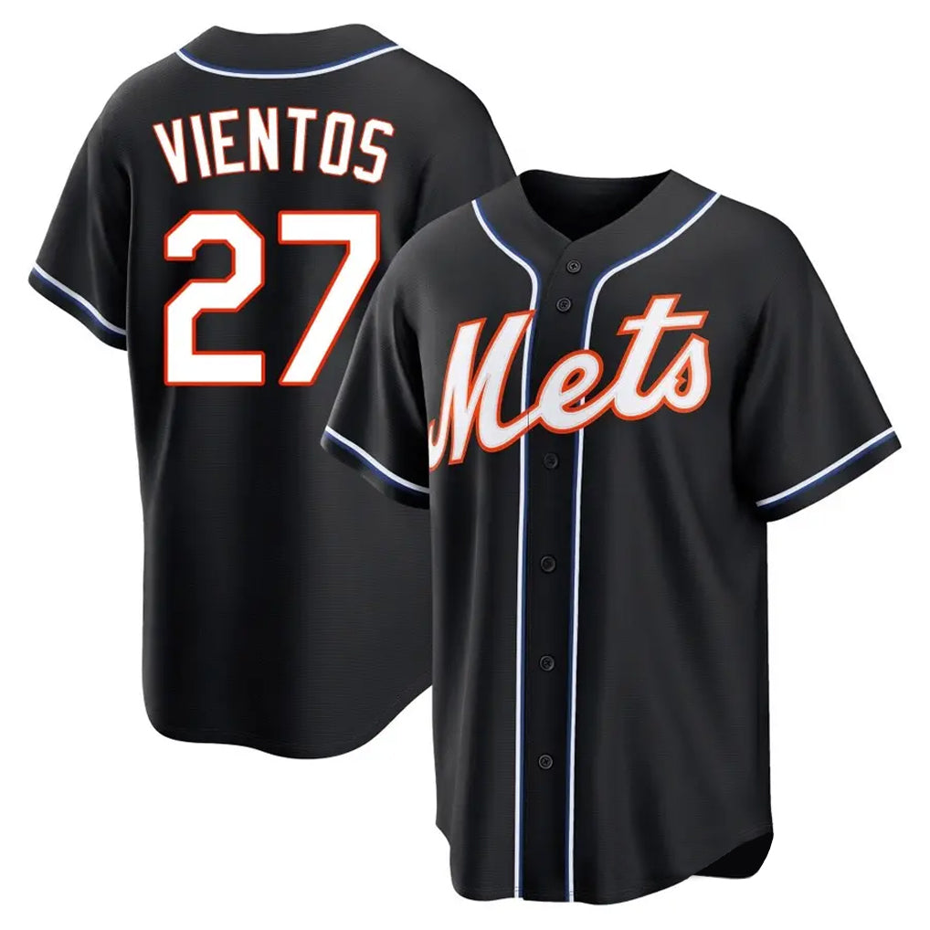 Arlishia NY.Mets #27 Mark Vientos Player Black Fashion Out Game Stitched Jerseys