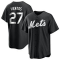 Arlishia NY.Mets #27 Mark Vientos Player Black Home Game Stitched Jerseys