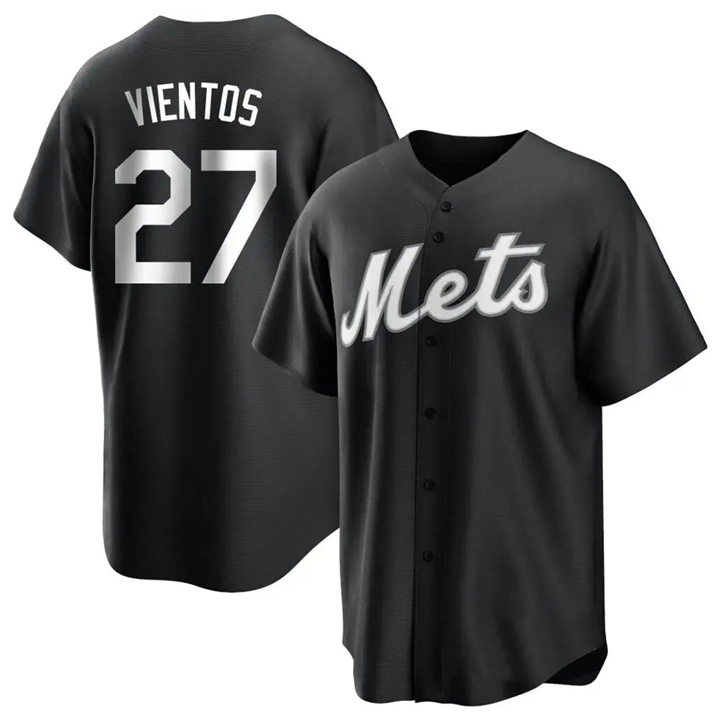 Arlishia NY.Mets #27 Mark Vientos Player Black Home Game Stitched Jerseys