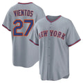 Arlishia NY.Mets #27 Mark Vientos Player Gray Road Home Game Stitched Jerseys
