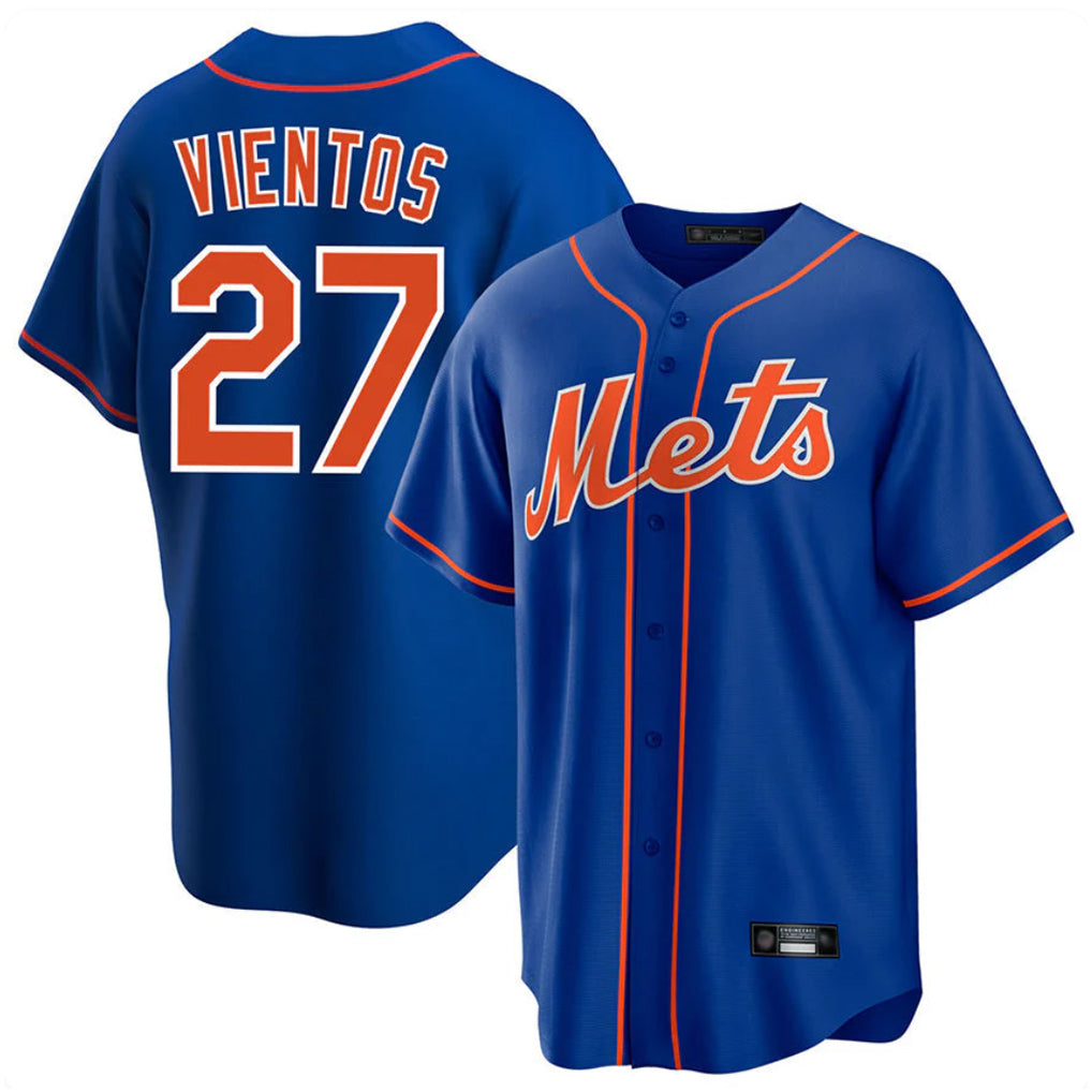 Arlishia NY.Mets #27 Mark Vientos Player Royal Home Game Stitched Jerseys