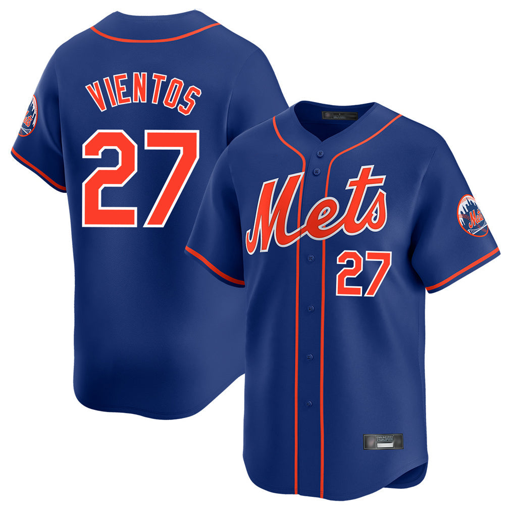 Arlishia NY.Mets #27 Mark Vientos Player Royal Home Limited Stitched Jerseys