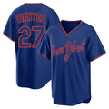 Arlishia NY.Mets #27 Mark Vientos Player Royal T-shirt Home Game Stitched Jerseys
