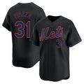 Arlishia NY.Mets #31 Mike Piazza Player Black Alternate Home Limited Stitched Jerseys