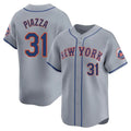 Arlishia NY.Mets #31 Mike Piazza Player Gray Road Limited Home Stitched Jerseys