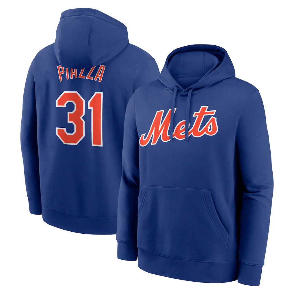 Arlishia NY.Mets #31 Mike Piazza Player Royal Club Pullover Hoodie Game Stitched Jerseys