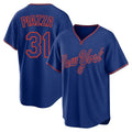 Arlishia NY.Mets #31 Mike Piazza Player Royal T-shirt Home Game Stitched Jerseys