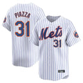 Arlishia NY.Mets #31 Mike Piazza Player White Home Replica Stitched Jerseys