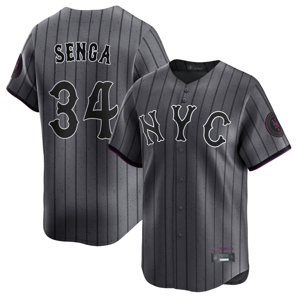 Arlishia NY.Mets #34 Kodai Senga Player Gray City Connect Limited Stitched Jerseys