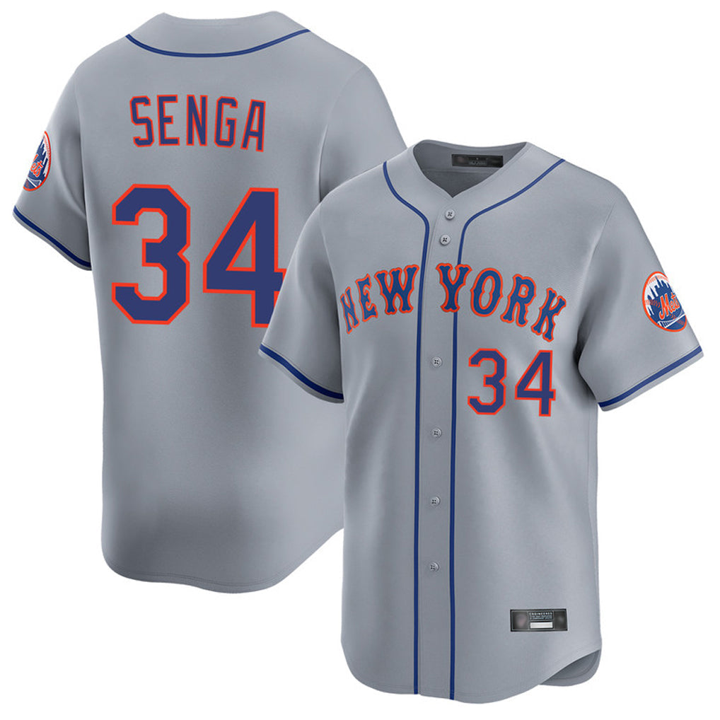 Arlishia NY.Mets #34 Kodai Senga Player Gray Road Limited Home Stitched Jerseys