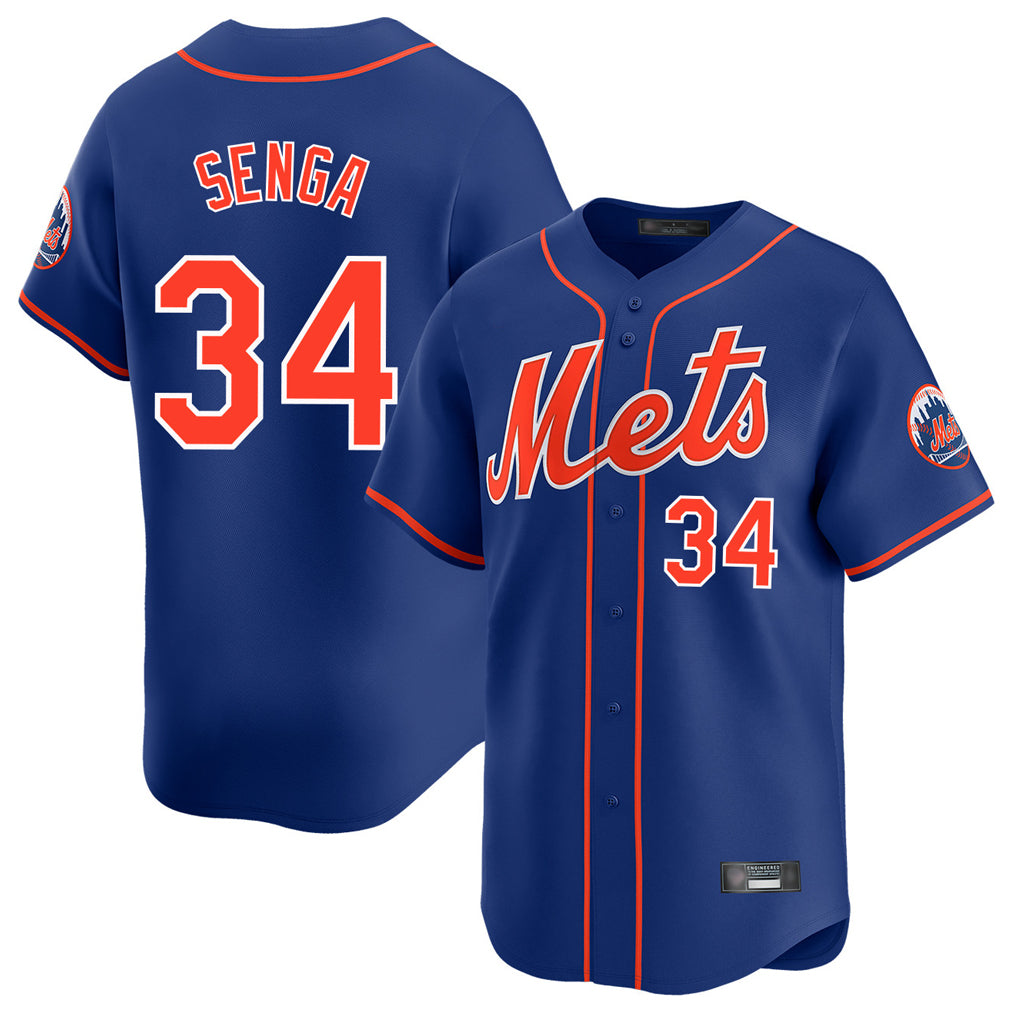 Arlishia NY.Mets #34 Kodai Senga Player Royal Home Limited Stitched Jerseys