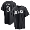 Arlishia NY.Mets #3 Carson Benge Player Black Home Game Stitched Jerseys