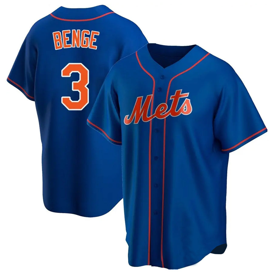 Arlishia NY.Mets #3 Carson Benge Player Royal Home Game Stitched Jerseys
