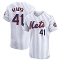 Arlishia NY.Mets #41 Tom Seaver Player White Home Limited Elite Stitched Jerseys