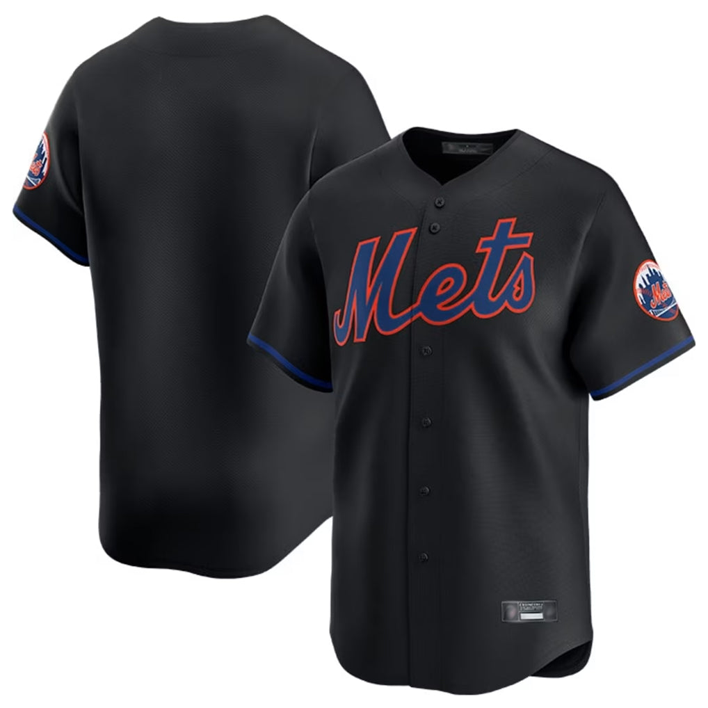 Arlishia NY.Mets Blank Player Black Alternate Home Limited Stitched Jerseys