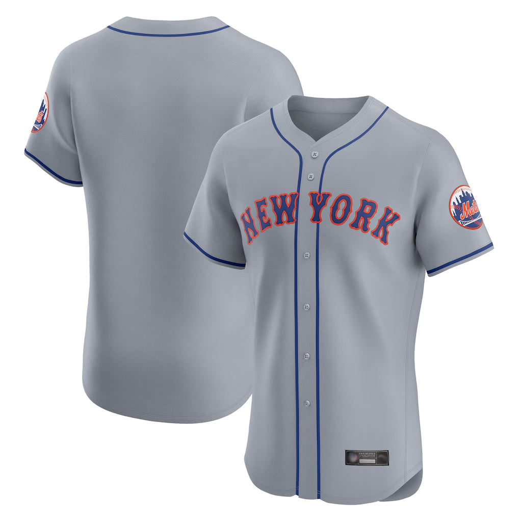 Arlishia NY.Mets Blank Player Gray Road Limited Elite Home Stitched Jerseys