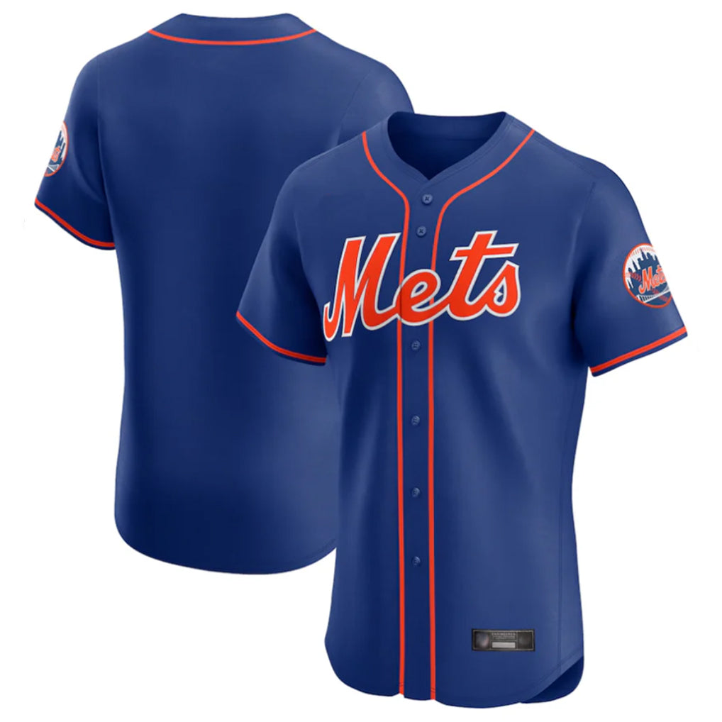Arlishia NY.Mets Blank Player Royal Limited Elite Home Stitched Jerseys