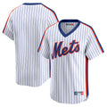 Arlishia NY.Mets Blank Player White Cooperstown Collection T-shirt Game Stitched Jerseys