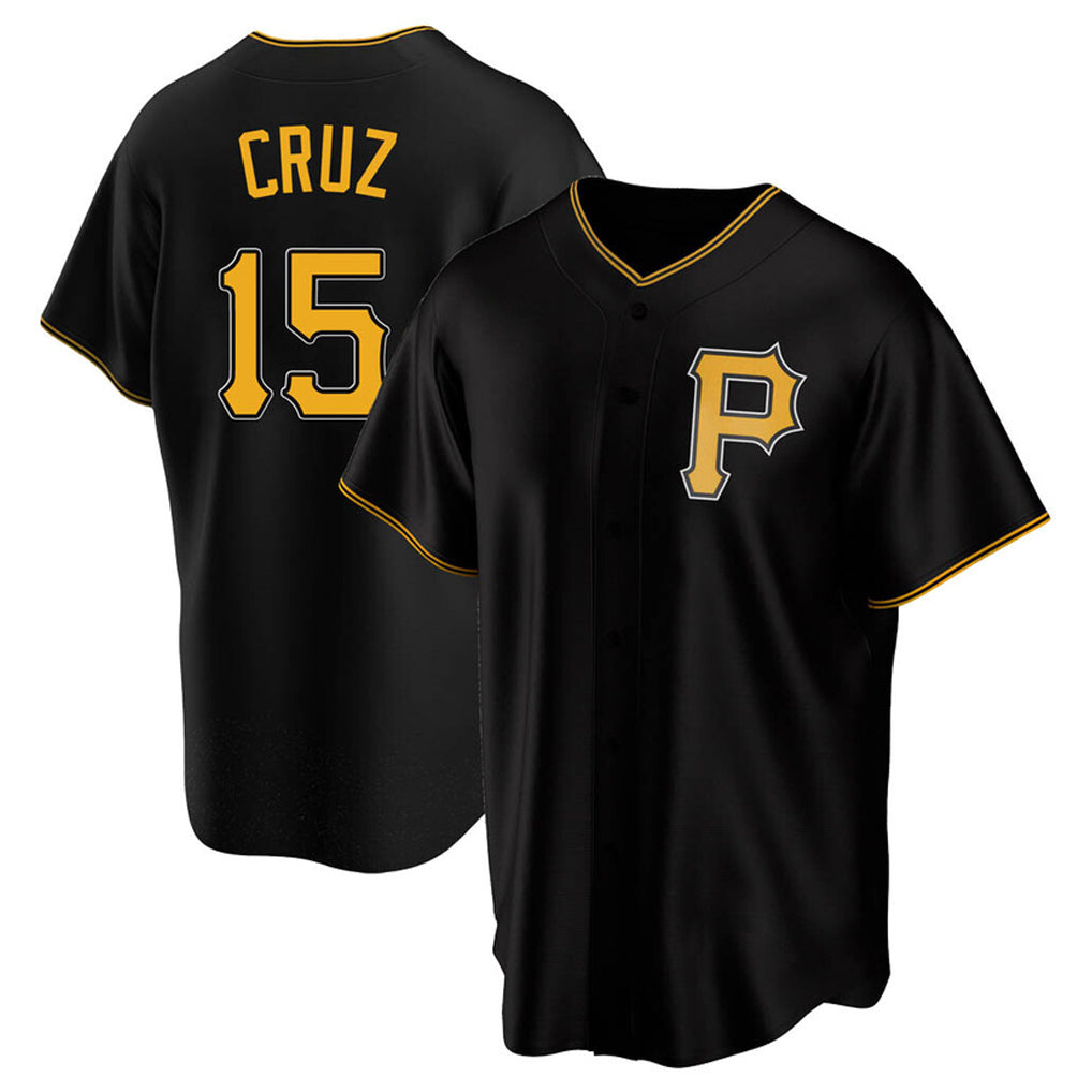 Arlishia P.Pirates #15 Oneil Cruz Player Black Alternate 2025 Home Game Stitched Jerseys