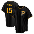 Arlishia P.Pirates #15 Oneil Cruz Player Black Alternate 2025 Home Game Stitched Jerseys