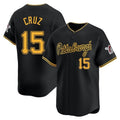 Arlishia P.Pirates #15 Oneil Cruz Player Black Home Limited Stitched Jerseys