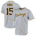 Arlishia P.Pirates #15 Oneil Cruz Player Gray Road Home Game Stitched Jerseys