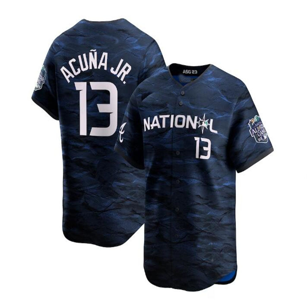 Arlishia A.Braves #13 Ronald Acuna Jr. National League 2023 All-Star Game Limited Player Jersey - Royal Personalized Jerseys