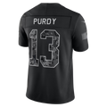Arlishia  SF. 49ers #13 Brock Purdy Black 2026 Salute to Service Stitched Limited Jersey