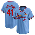 Arlishia St. Louis Cardinals #41 Alec Burlesona Player Light Blue City Connect Home T-shirt Stitched Jerseys