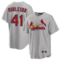 Arlishia St. Louis Cardinals #41 Alec Burlesona Player Gray Home Game Stitched Jerseys