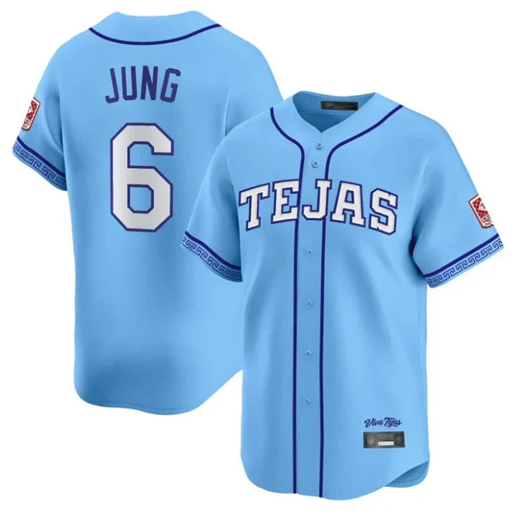 Arlishia T.Rangers #6 Josh Jung Player Light Blue 2026 City Connect Limited Stitched Jerseys