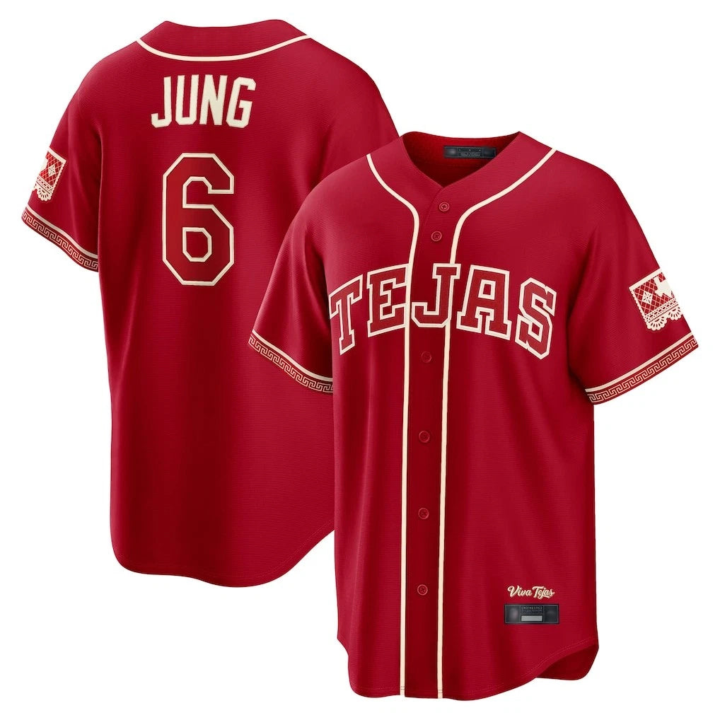 Arlishia T.Rangers #6 Josh Jung Player Red 2026 City Connect Limited Stitched Jerseys