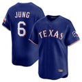 Arlishia T.Rangers #6 Josh Jung Player Royal Home Limited Stitched Jerseys